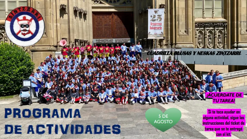 Programa de fiestas Zintzarri