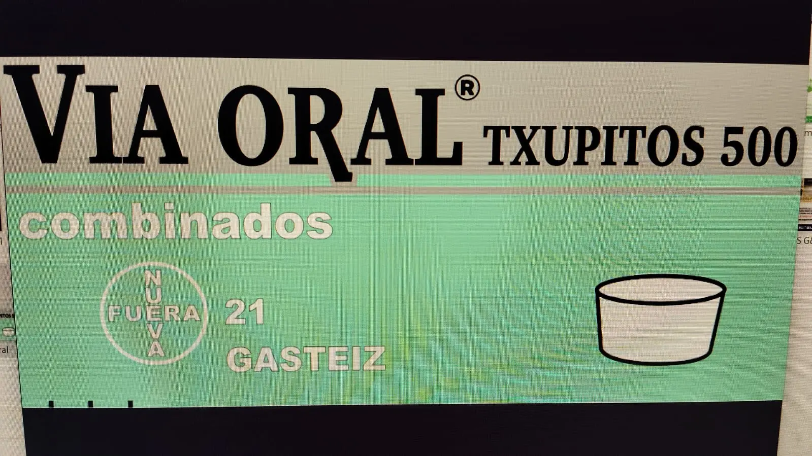 Via oral txupitos logo Vía oral txupitos logo